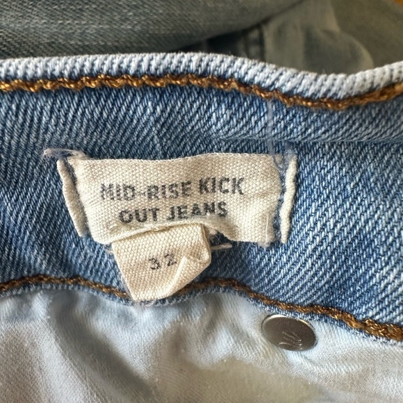 Madewell Mid Rise Kick Out Crop Jeans 32 - Picture 9 of 10